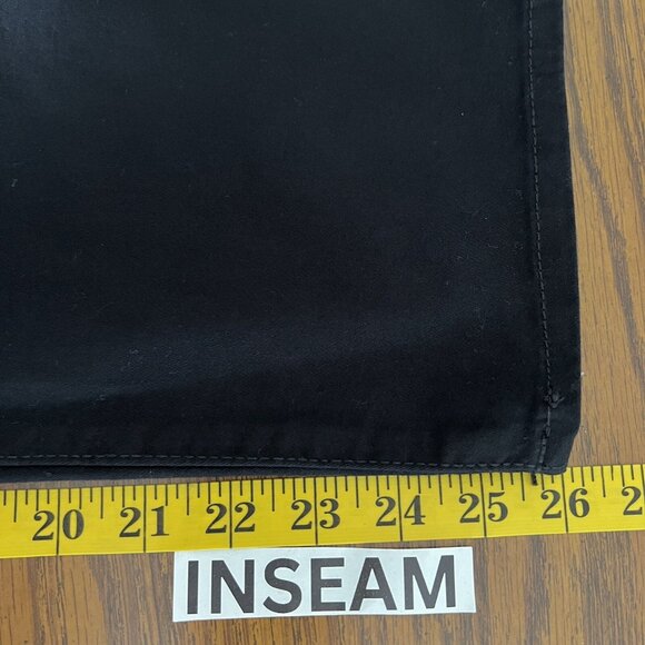 Gloria Vanderbilt Womens Black Pants Sz 16 Pull-on Tapered Leg High Rise Stretch - Picture 10 of 12